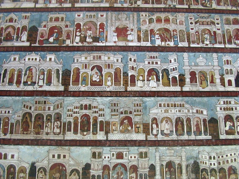 Mural Paintings on Palace Wall,