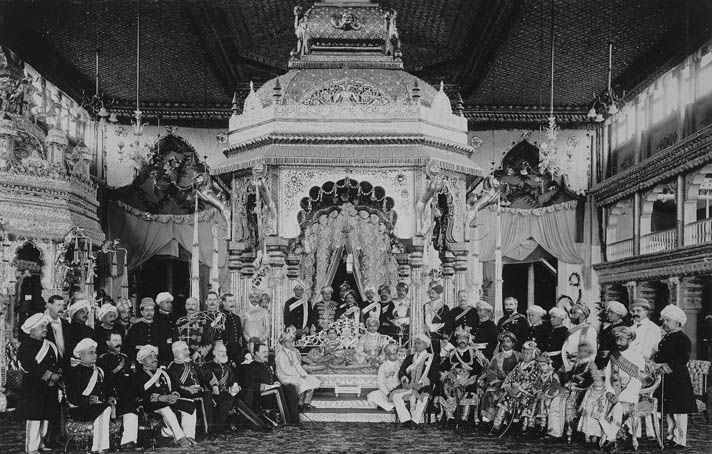 European durbar at Maharaja Krishna Raja Wadiyar Marriage ceremony